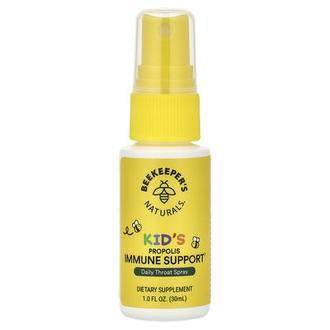 Beekeeper's Naturals Kids, Propolis Immune Support, Daily Throat Spray, 1 fl oz (30 ml)