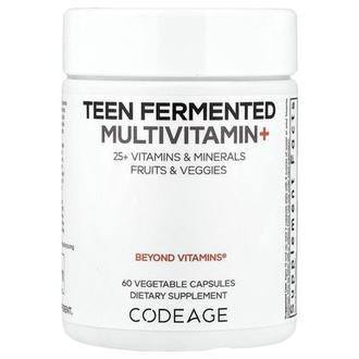 Codeage Teen Fermented Multivitamin+, 60 Vegetable Capsules