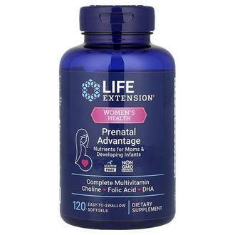 Life Extension Women's Health, Prenatal Advantage, 120 Easy-To-Swallow Softgels