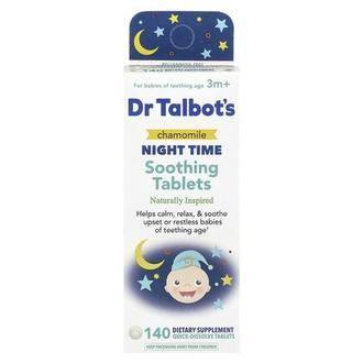 Dr. Talbot's Chamomile Night Time Soothing Tablets, 3m+, 140 Quick-Dissolve Tablets