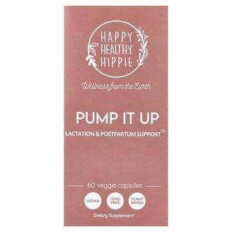 Happy Healthy Hippie Pump It Up, Lactation & Postpartum Support, 60 Veggie Capsules
