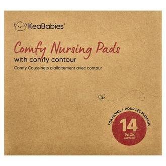 KeaBabies Comfy Nursing Pads, Large, Bare Beige , 14 Pack