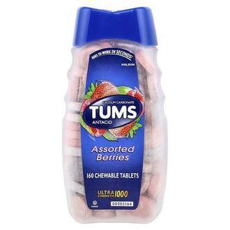 Tums Antacid, Assorted Berries, 1,000 mg, 160 Chewable Tablets