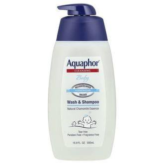 Aquaphor Baby, Wash & Shampoo, Fragrance Free, 16.9 fl oz (500  ml)