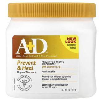 A+D Prevent & Heal Diaper Rash Ointment, 1 lb (454 g)