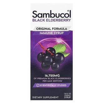 Sambucol Black Elderberry Immune Syrup, Original Formula, 16,720 mg, 7.8 fl oz (230 ml)