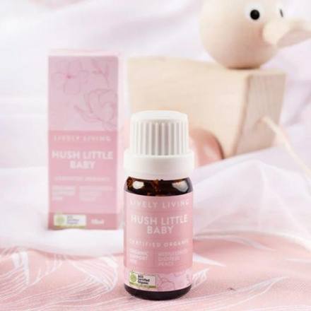 Lively Living Ultrasonic Aroma Diffusers Lively Living Hush Little Baby - 100% Certified Organic Oil 10ml
