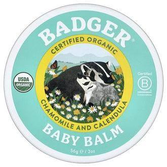 Badger Baby Balm, Chamomile and Calendula, 2 oz (56 g)