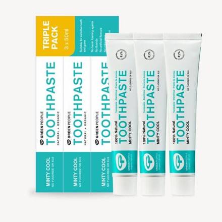 Green People Minty Cool Toothpaste Multipack 3 x 50ml
