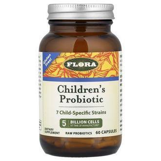 Flora Children's Probiotic, 5 Billion Cells, 60 Capsules