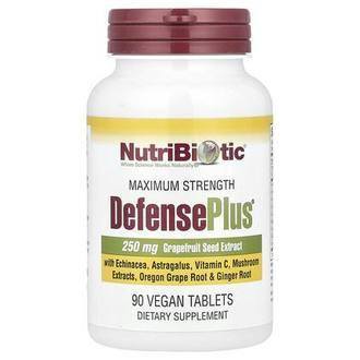 NutriBiotic DefensePlus®, Maximum Strength, 90 Vegan Tablets
