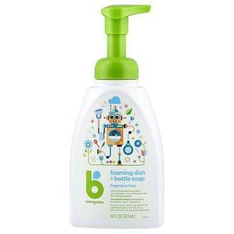 Babyganics Foaming Dish + Bottle Soap, Fragrance Free, 16 fl oz (473 ml)