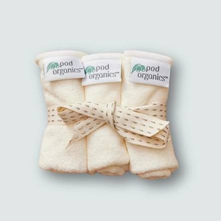 Pod Organics Bamboo Wash Cloths