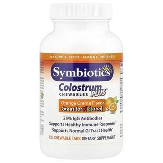 Symbiotics Colostrum Plus® Chewables, Orange Creme, 120 Chewable Tabs