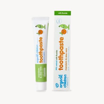 Green People Organic Children Mandarin & Aloe Vera Toothpaste 50ml – With Fluoride