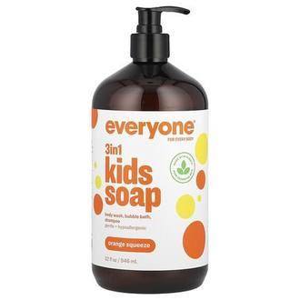 Everyone 3 in 1 Kids Soap, Orange Squeeze, 32 fl oz (946 ml)