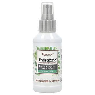Quantum Health TheraZinc®, Immune Support Throat Spray, Peppermint, 7.4 mg, 4 fl oz (118 ml)