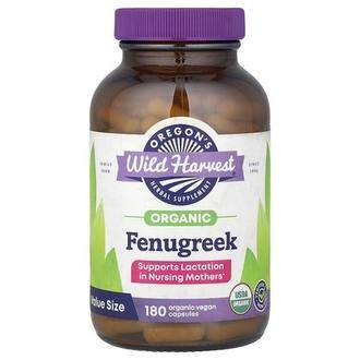 Oregon's Wild Harvest Organic, Fenugreek, 180 Vegan Capsules (500 mg per Capsule)