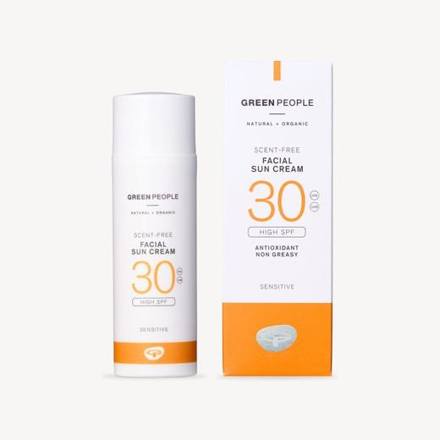 Green People Scent Free Facial Sun Cream - SPF30 50ml