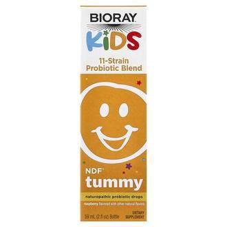Bioray Kids, NDF® Tummy, 11-Strain Probiotic Blend, Raspberry, 2 fl oz (60 ml)