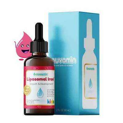 Nuvamin Gotas de hierro liposomal, sabor berries