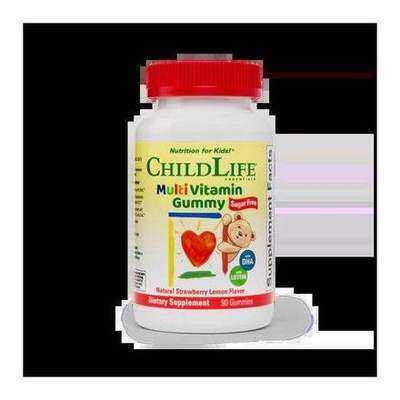ChildLife Multivitamínico en gomitas con DHA y luteína, sabor fresa-limón