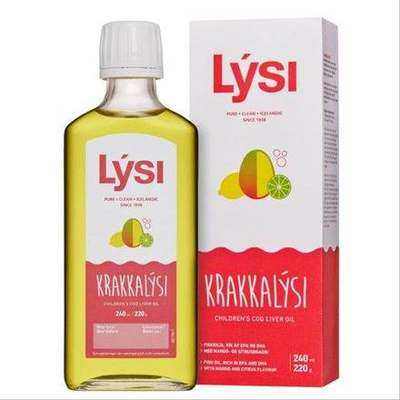 Lýsi Krakkalýsi, aceite de hígado de bacalao para niños