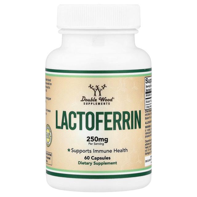 Double Wood Supplements Lactoferrina 250 mg por porción