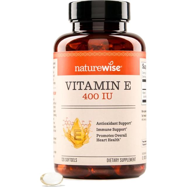 NatureWise Vitamina E 400 UI (180 mg DL-alfa), cápsulas blandas