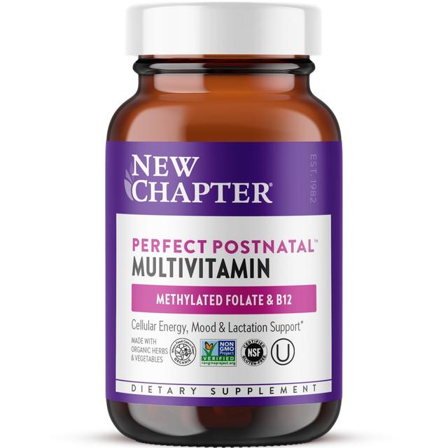 New Chapter Perfect Postnatal Multivitamínico, folato metilado y B12