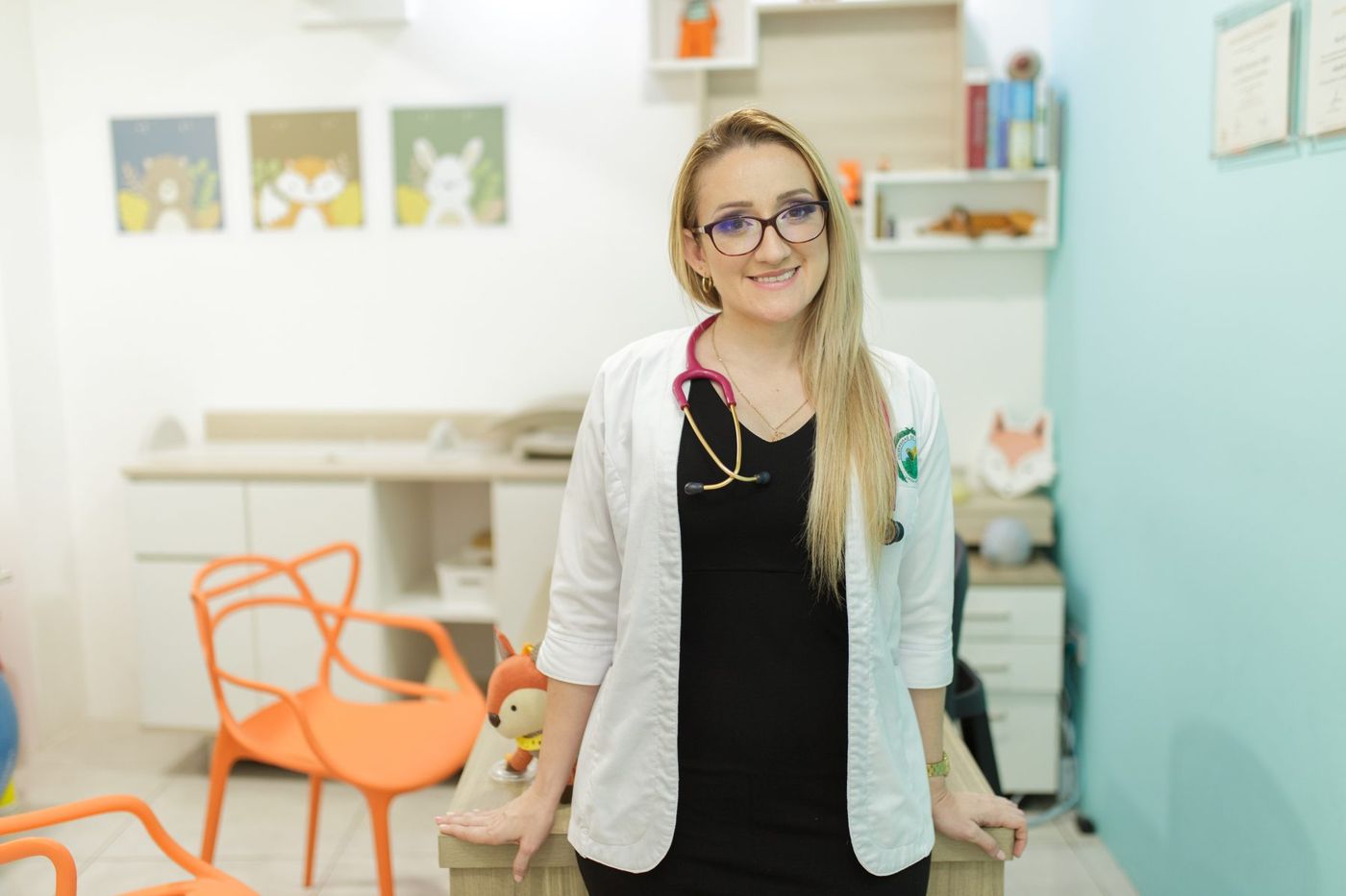 Marilyn Barrantes en el consultorio